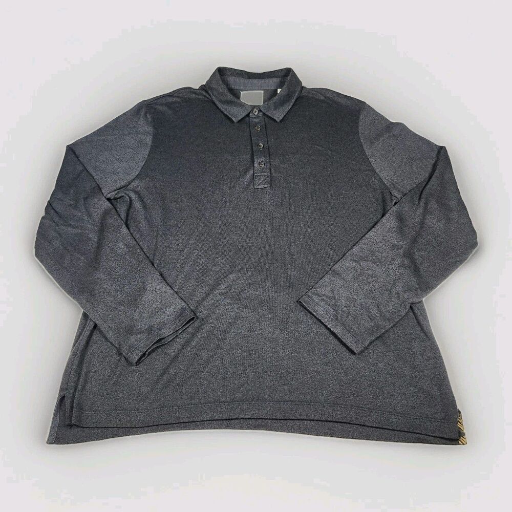 Billy Reid‎ Shirt Mens XL Gray Long Sleeve Polo Pullover Lightweight Luxury